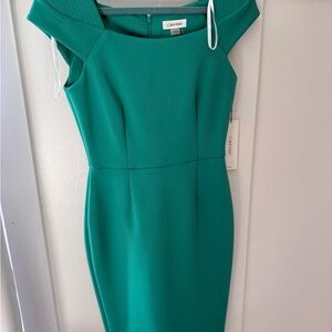 Calvin Klein Women's Green Dress